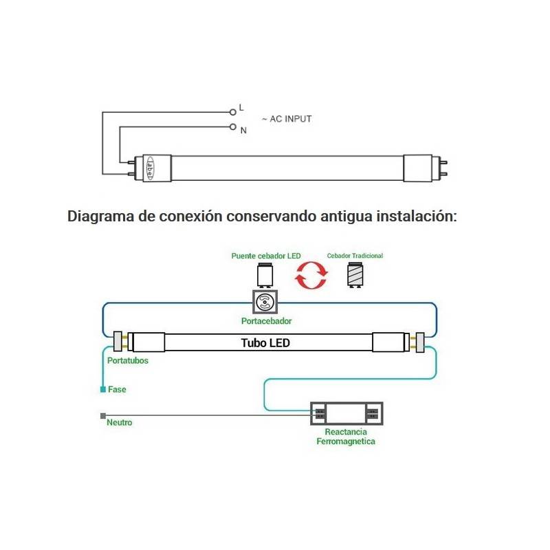 Comprar Tubo Led T Cm W Cristal Opal