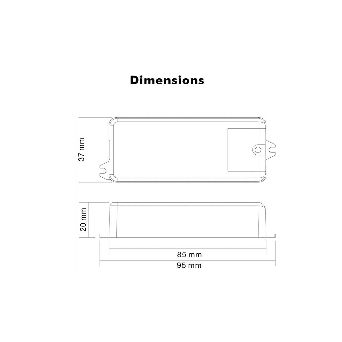 Regulador LED Dimmer Mini DALI 12 36V DC 8A 1CH SR 2303S