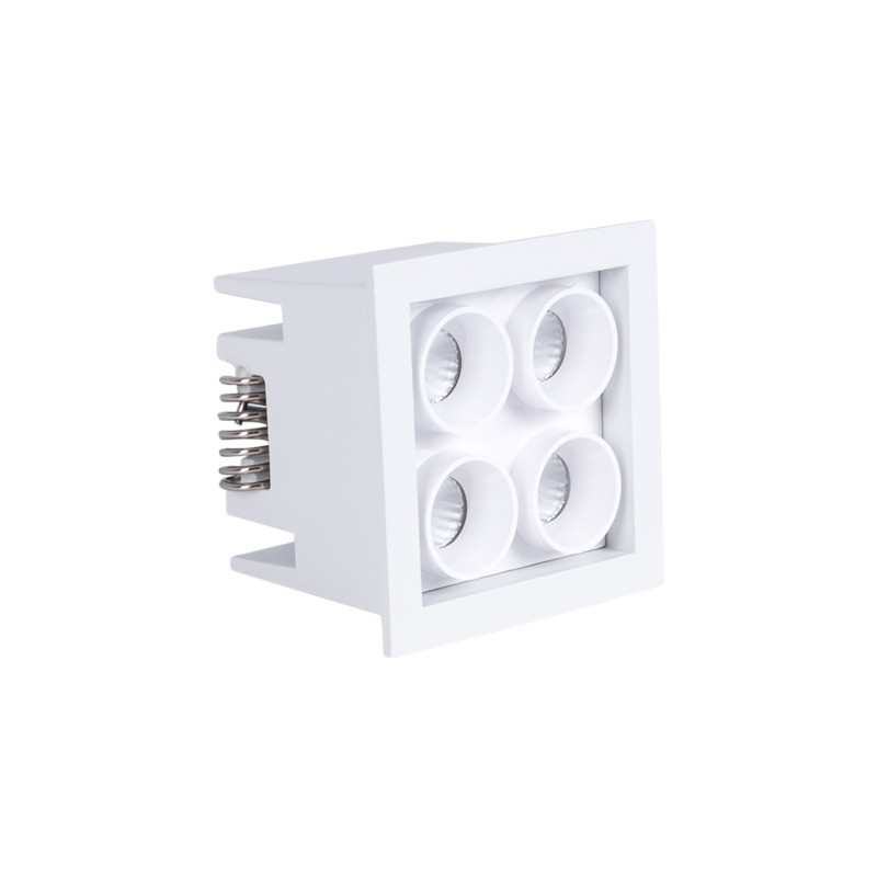 Downlight Led Empotrable Cuadrado W Chip Osram Ugr Corte X