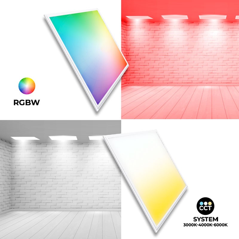 Led Panel Wifi Smart Rgb Rgbw Cct X Cm W