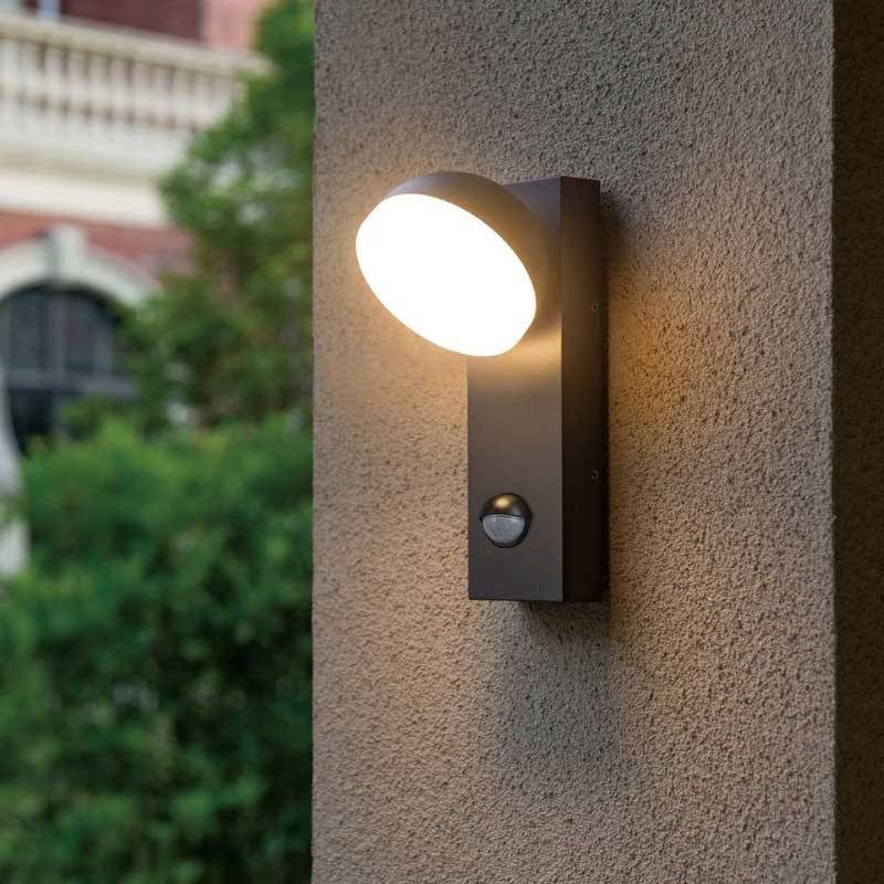 Candeeiro Led De Parede Para Exterior Sensor Pir Atlas W Ip