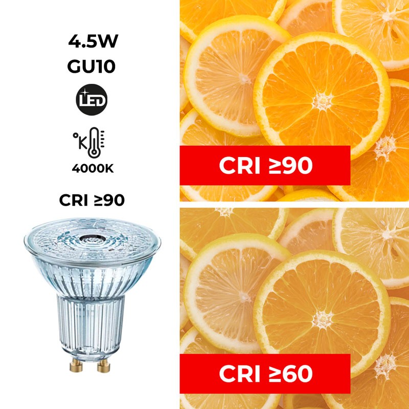 Lâmpada GU10 LED OSRAM Parathom DIM PAR16 5 5W 36º regulável 4000ºK