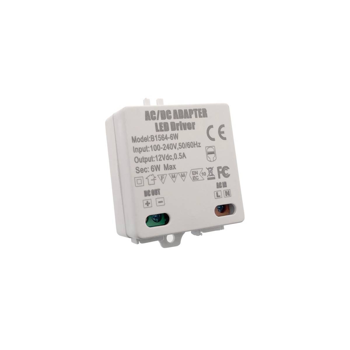 Transformador LED pequeño MPL-06-12 | 6W | 12V DC