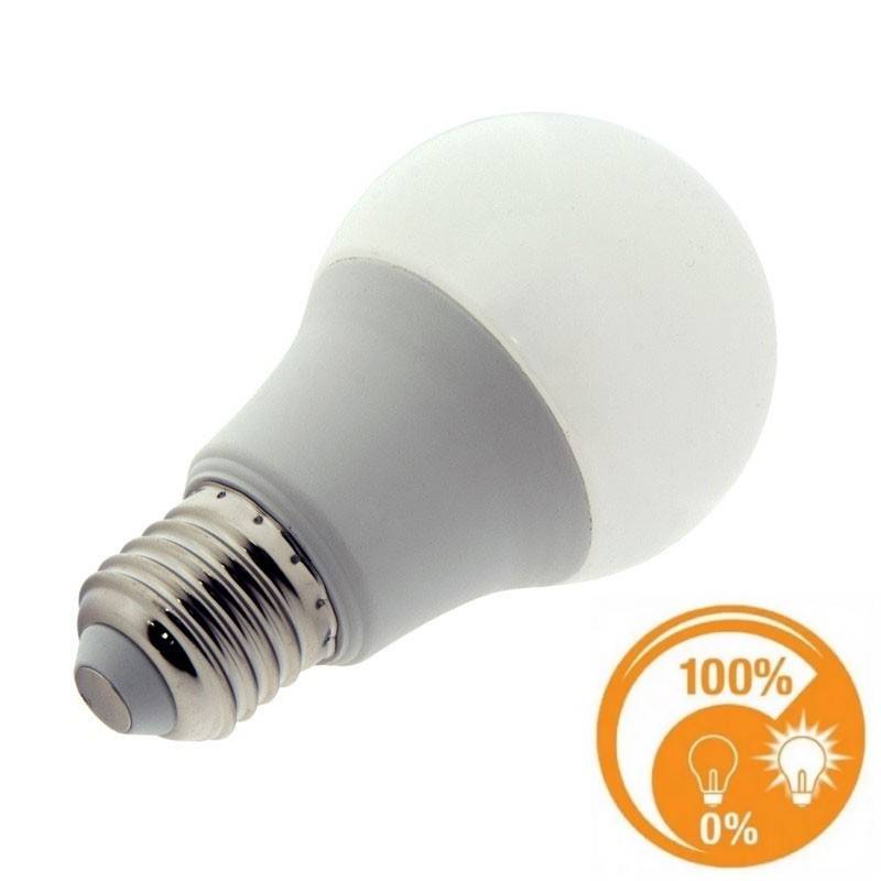 Lámpara LED regulable E27 A60 12W 1200Lm