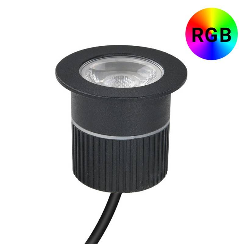 Lámpara empotradaJuego de focos empotrables LED con iluminante 7W RGB+W
