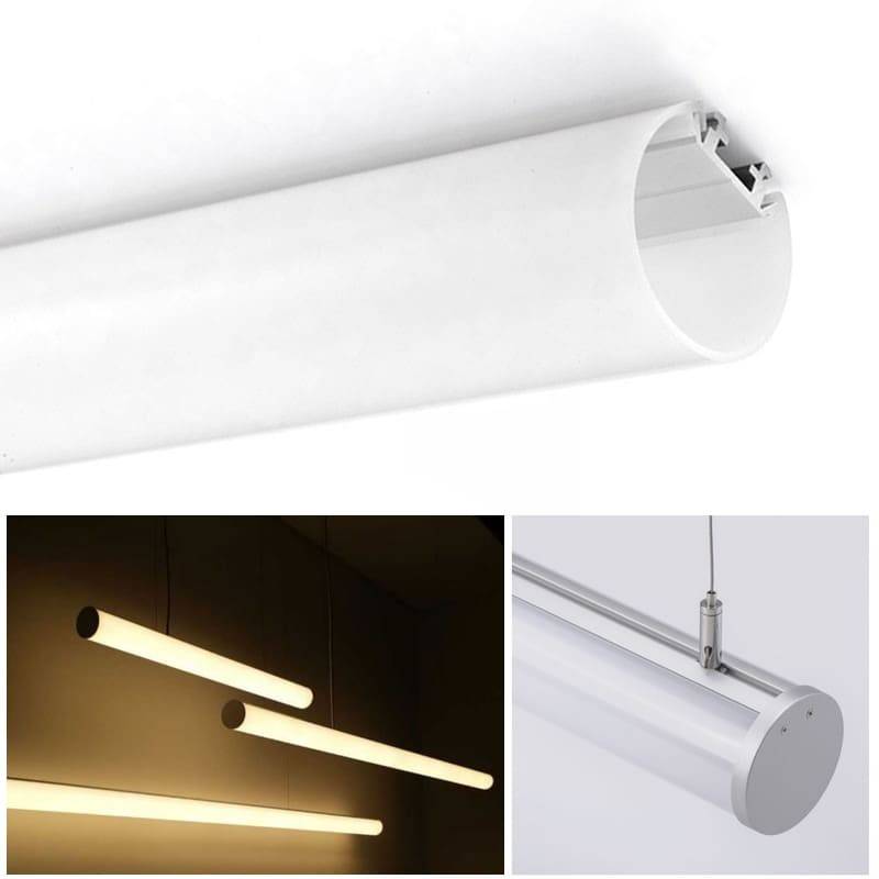Perfil LED de superficie F  Perfiles LED de aluminio y sus accesorios.