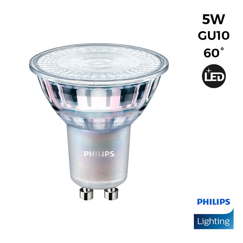 Bombilla led GU10 6,2W 120º de Philips Dicroica Regulable