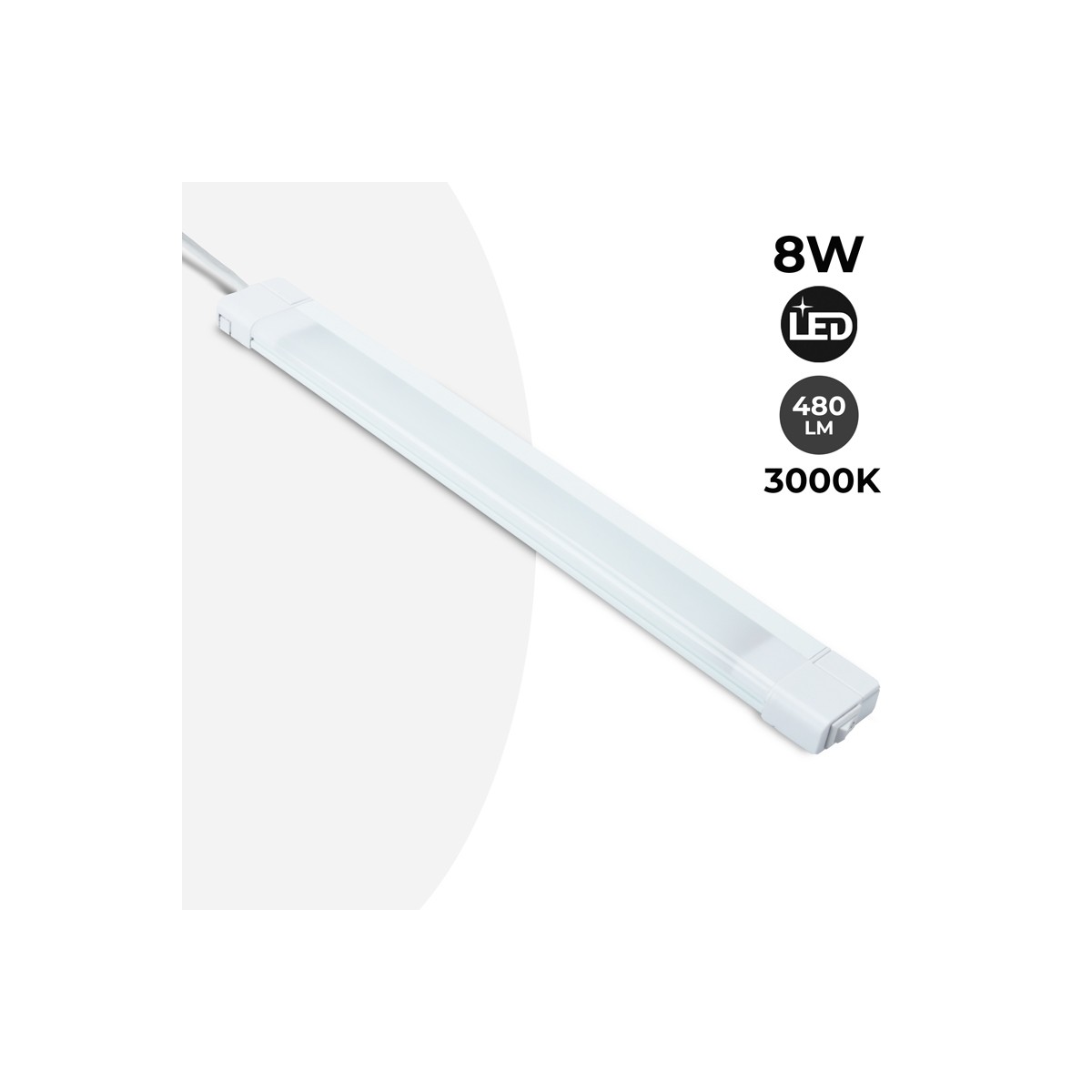 Barra LED 60cm 12v/3,4w orientable con doble interruptor - Andorra Campers