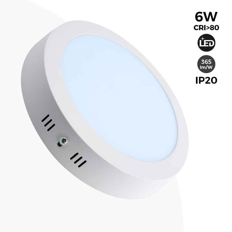 Foco LED 6W multicolor empotrable 6cm redondo blanco plata GU10 efectos luz  de color 230V LUZ RGBW 6000K BLANCO