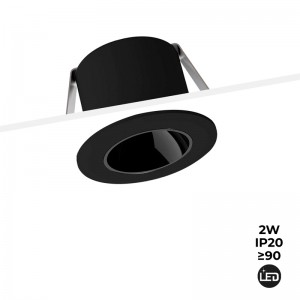 Downlight LED empotrable Mini 2W Bajo UGR