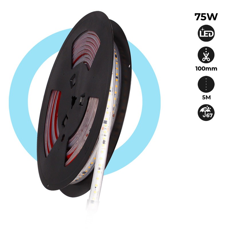 Cable Rectificador High Quality Corriente Tira LED 220V AC Monocolor Corte  cada 10 cm - Microled Ibérica