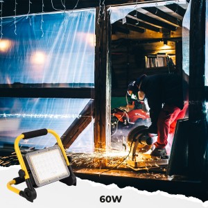 GENERICO Foco Proyector Led Recargable Portátil Trabajo Solar