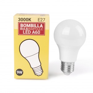 Bombilla LED 9w A60 Regulable - AtrapatuLED