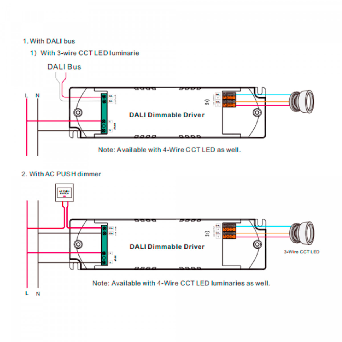 Driver Regulable Dali Dt Cct V Salida V Dc Ma W