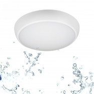 Plafón LED techo estanco / Luz de emergencia - CCT - Potencia ajustable 12W-16W - Ø31cm - IP65