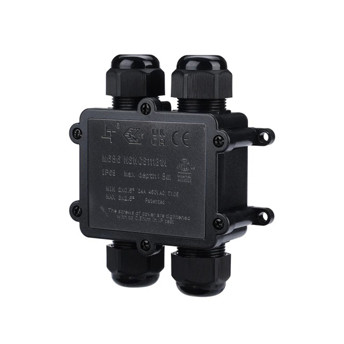 H-shaped waterproof junction box - IP68