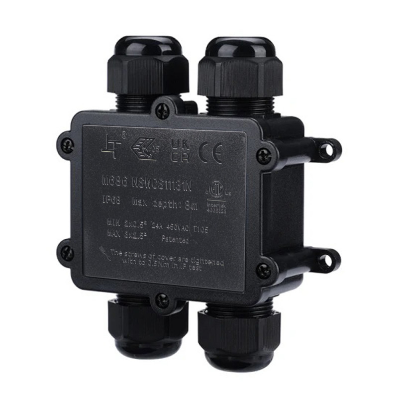 H-shaped waterproof junction box - IP68