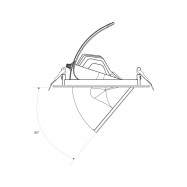 downlight orientable para comercios, driver lifud