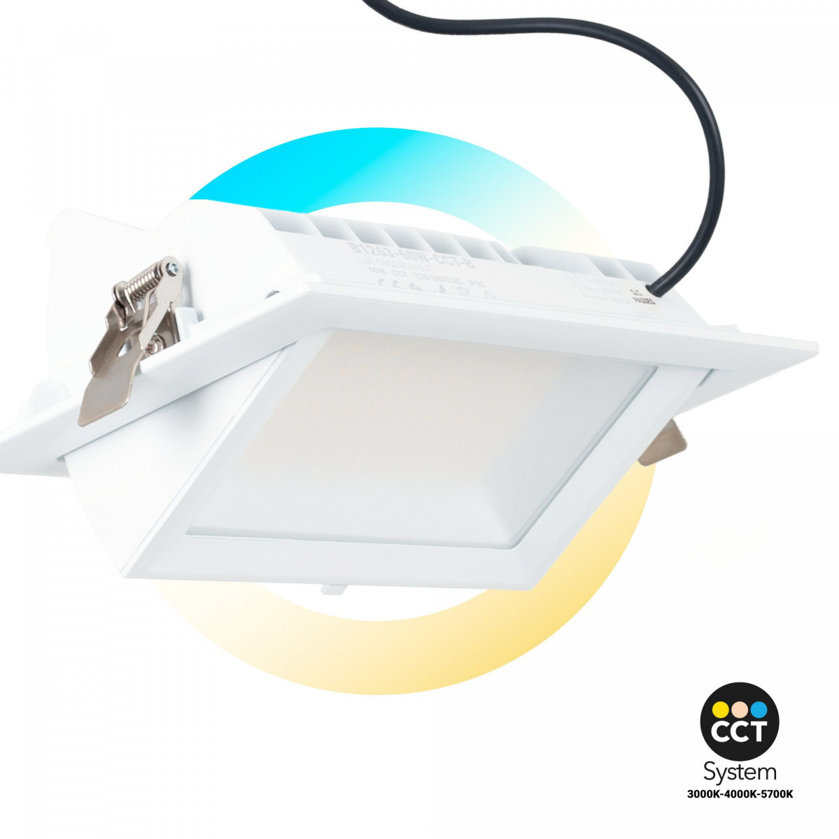 Downlight LED rectangular orientable CCT 60W - Blanco - 100° Driver LIFUD