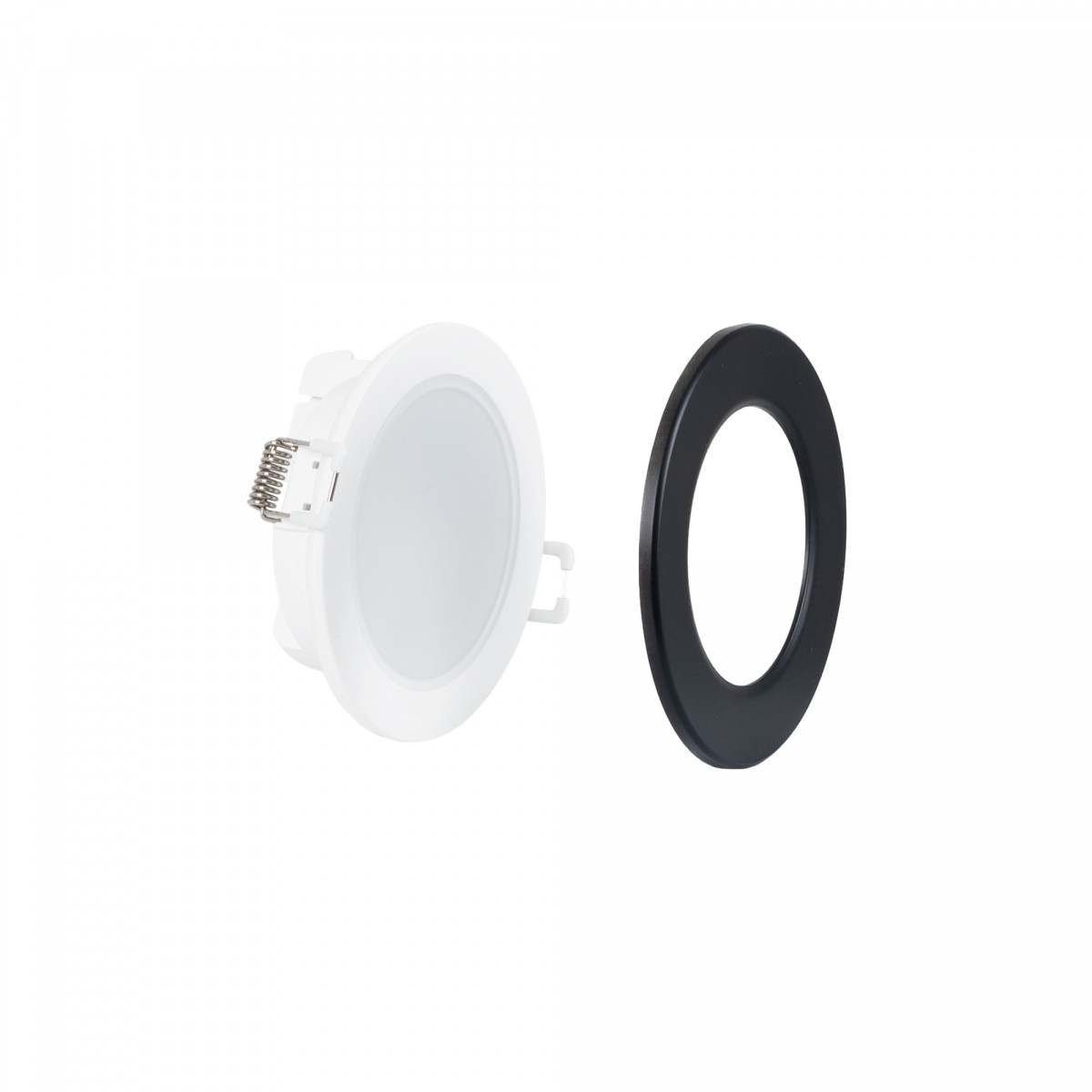 Kit Downlight LED exterior 5W - TRIAC regulable + Aro intercambiable - 3000K - Corte Ø68mm - IP65