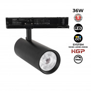 Proyector LED para carril trifásico 36W - CCT - TRIAC regulable - CRI90 - 3300 lm