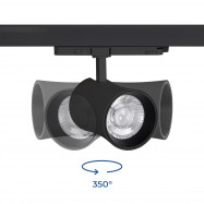 Proyector LED arquitectónico para carril trifásico CCT - 40W - CRI 90 - Driver KGP