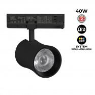 Proyector LED arquitectónico para carril trifásico CCT - 40W - CRI 90 - Driver KGP