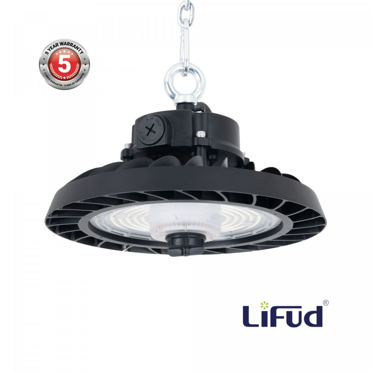 Campana LED industrial 150W - CCT - 170lm/W - Driver LIFUD - IP65 - 5 años garantía