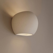 Aplique de pared concreto "Ball" - Up & down - 1 x G9