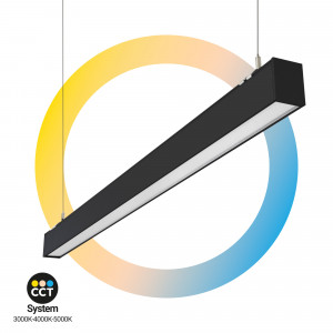 Luminaria lineal LED CCT - 40W - Suspensión / superficie - 120cm - 3400lm