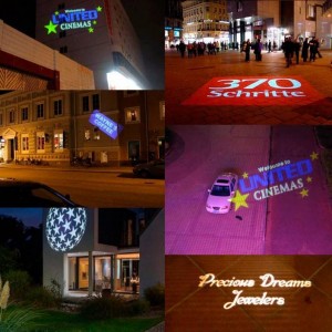 Proyector de logos LED GOBO para exterior 100W IP65