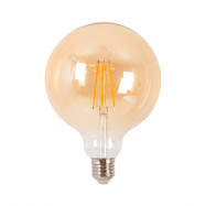 Bombilla LED Vintage Globo Filamento - E27 G125 - 6W - Regulable