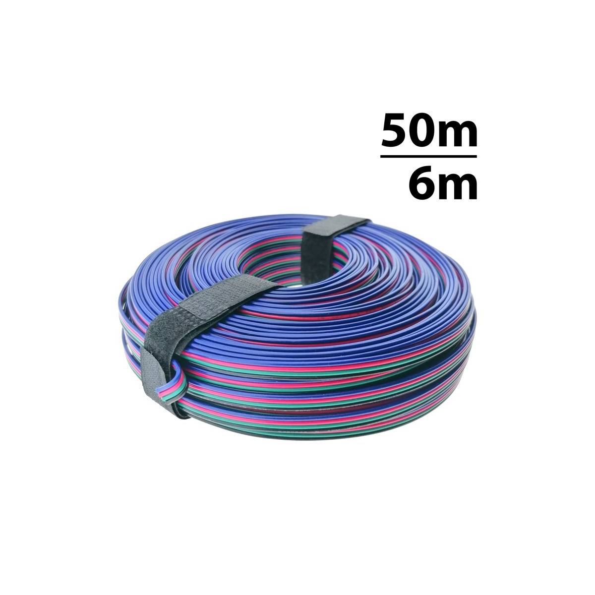 4-adriges RGB-Kabel für 12V- oder 24V-RGB-Anschluss
