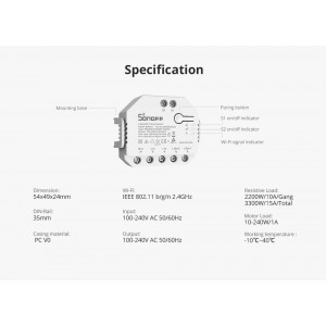 Wifi programmierbarer intelligenter Schalter Smart Light : SONOFF