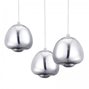 Designerlampe VOID Tom Dixon Inspiration - Hängelampe JULIA E27 - Chrom