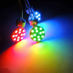 LED PIN Stiftsockellampe G4 2,3W flach - RGB Farben