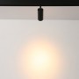 LED-Schienenstrahler für Magnetschiene 48V - 6W - Schwarz - Warmweiß