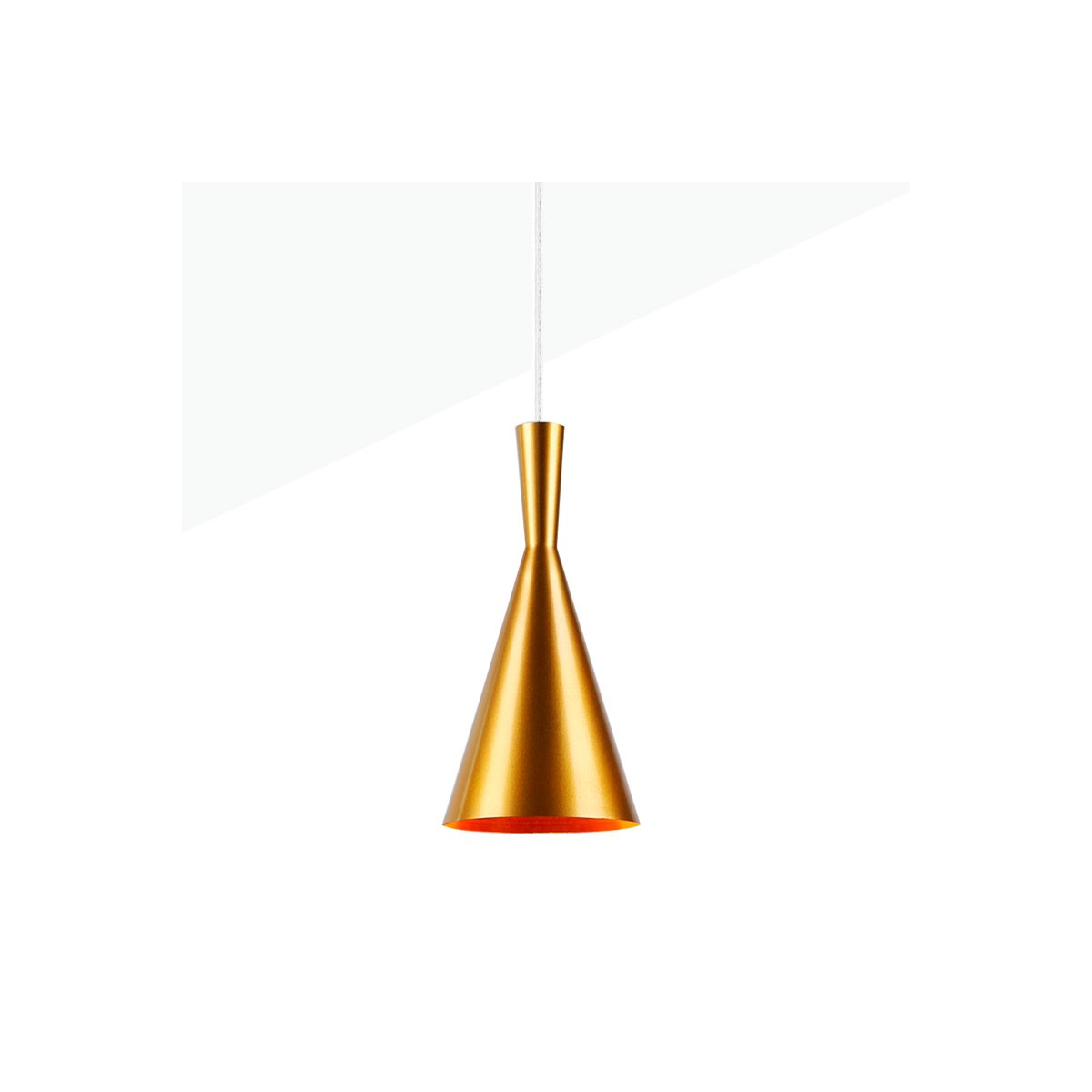 Hängeleuchte „Solvang“ aus Metall - E27 Tom Dixon Inspiration - Mattes Aluminium