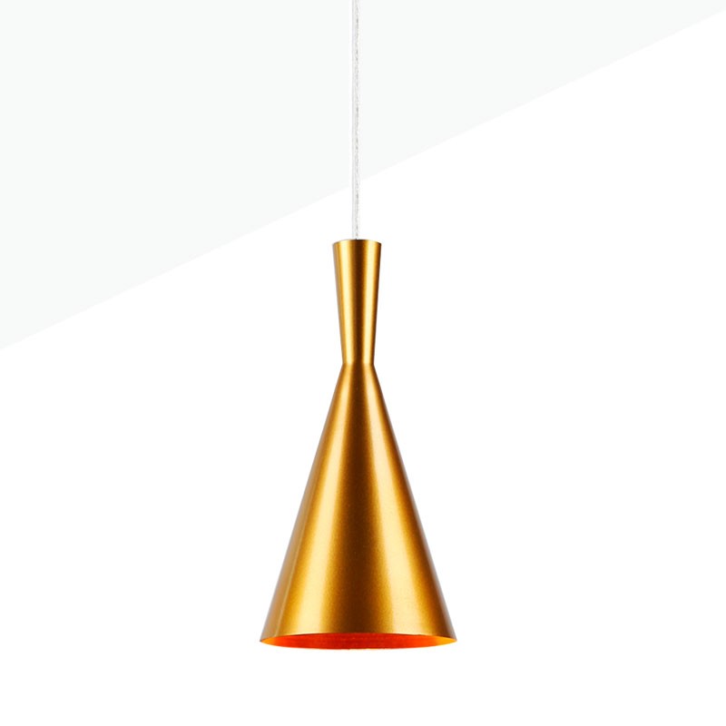 Hängeleuchte „Solvang“ aus Metall - E27 Tom Dixon Inspiration - Mattes Aluminium