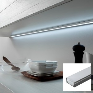 aluminiumprofil für oberflächenmontierte led-streifen 17x8mm