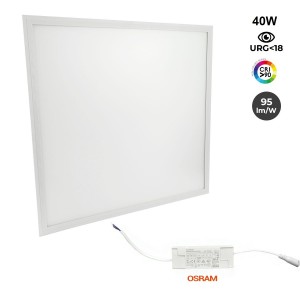 LED Panel slim 60x60cm - OSRAM Treiber - 40W - UGR18 - CRI 90