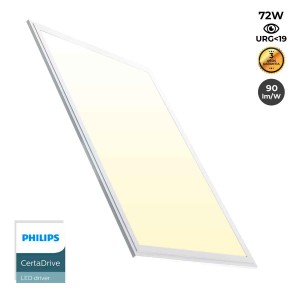 2er-Pack LED-Einbaupanels slim 120x60 cm - PHILIPS Treiber - 72W - UGR19