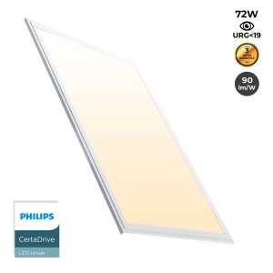 2er-Pack LED-Einbaupanels slim 120x60 cm - PHILIPS Treiber - 72W - UGR19