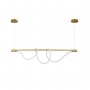 Moderne Neon-Pendelleuchte „Corda“ - 360° - 45W - 3000K - Wellenform