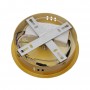 Moderne Neon-Pendelleuchte „Corda“ - 360° - 45W - 3000K - Baldachin Gold