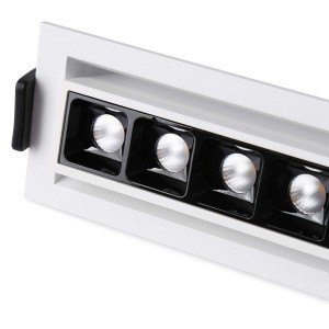 LED-Einbauleuchte 10W - schwenkbar - UGR18 - CRI90 - OSRAM LEDs - 2800K - keine Blendung