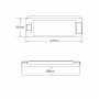 RGB / RGBW SPI Controller für smarte IC LED-Streifen 5-24V - RF 2,4G - Abmessungen