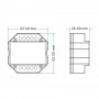 RGB/RGBW Splitter - SPI - 5-24VDC - LED Signalverteiler - Abmessungen