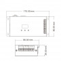 DMX512 Decoder 12-24V DC - 6A/Kanal - 5 Kanäle - OLED Display - Abmessungen