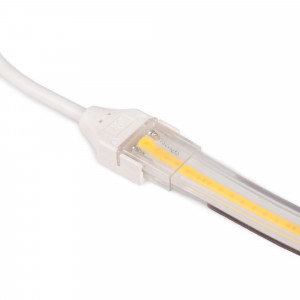SPAHER LED Streifen Zubehör 2 Stecker mit einer Länge von 1,5 m/59 Zoll, 4  Stifte, 4 Hüllen, 2 Anschlüsse, 50x Schrauben, 50x Kappen für LED Neon Flex  : : Beleuchtung